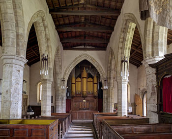 Interior of church