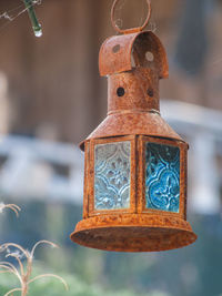 Close-up of bell hanging