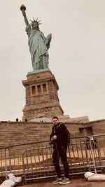 Low angle view of statue