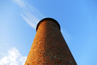 Low angle view of tower against sky