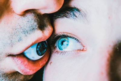 Close-up portrait of human eye