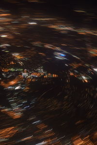 View of illuminated blurred lights