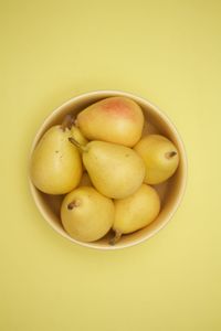 Directly above shot of fruits in bowl