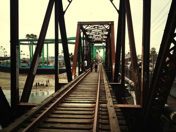 Footbridge over river