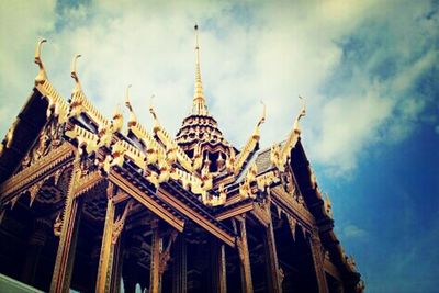 Low angle view of temple