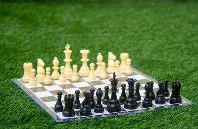 Full frame shot of chess board