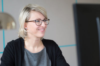 Portrait of young woman