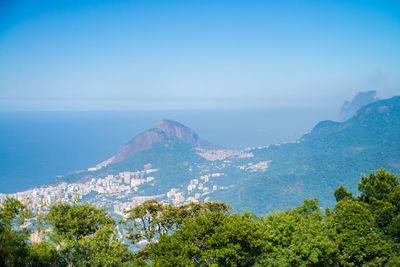 High angle view of sea