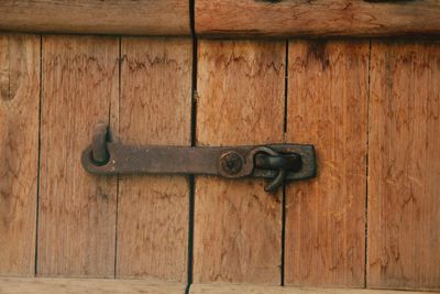 Close-up of closed door