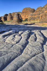 View of rock formations