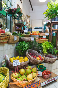 Fruits for sale in market