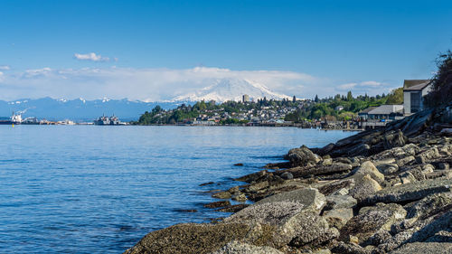 Scenic view of sea against sky