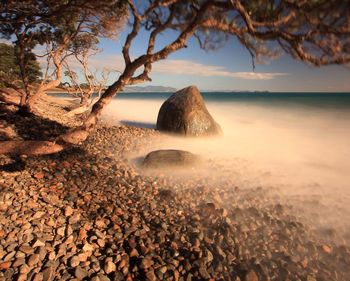 Rocks in sea