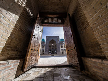 Masjid-in kalyan seen from doorway at poi kalyan