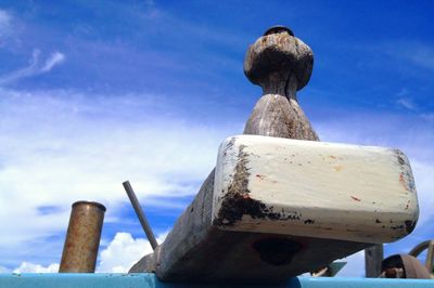 Close-up low angle view of blue sky