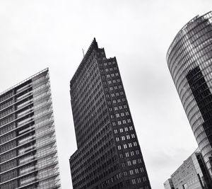 Low angle view of skyscrapers