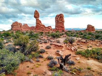 Rock formations in a desert