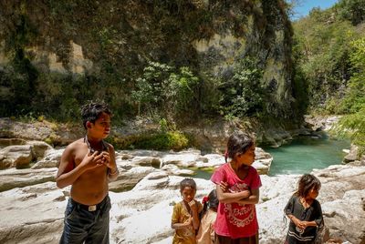 People enjoying in water