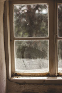 Interior of abandoned house