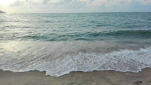 Close-up of sea against sky