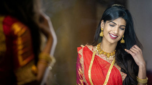 Portrait of a smiling young woman