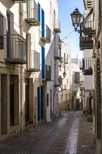 Old town of peniscola, castellón is a major tourist attraction on the spanish mediterranean coast.