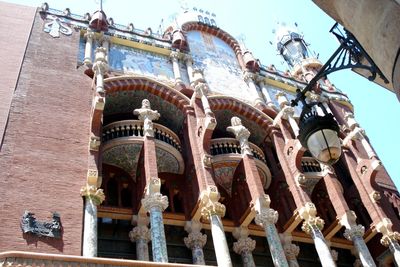 Low angle view of historical building