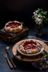 Close-up of food on table