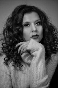 Portrait of beautiful young woman