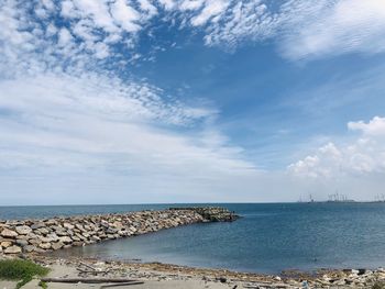 Scenic view of sea against sky