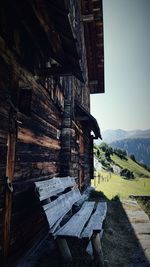 Old wooden house on mountain