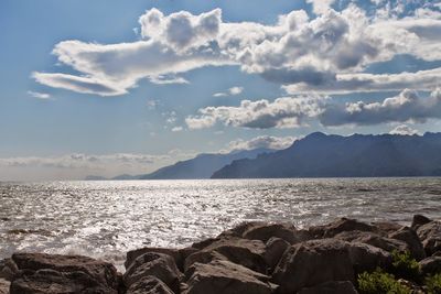 Scenic view of sea against sky