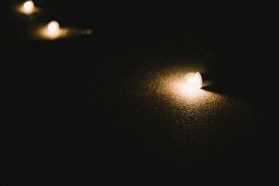 Close-up of illuminated lamp
