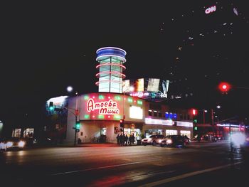 City street at night