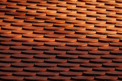 Full frame shot of roof tiles