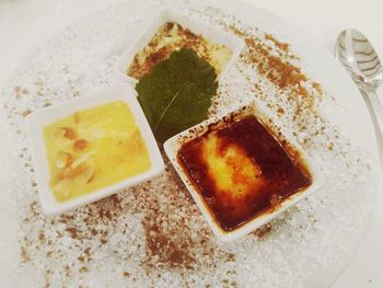 Close-up of food on table