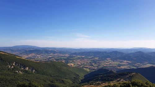 Aerial view of landscape against sky