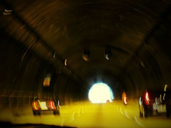 Illuminated tunnel