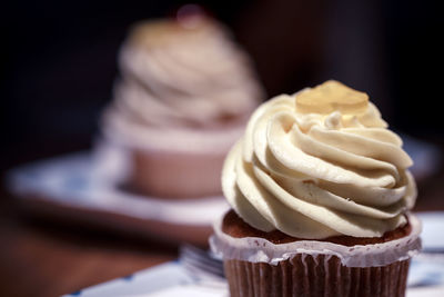 Close-up of cupcakes