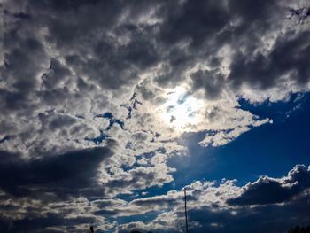 Low angle view of clouds in sky