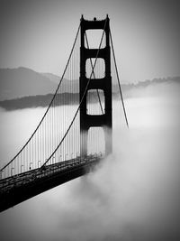 Foggy golden gate bridge 