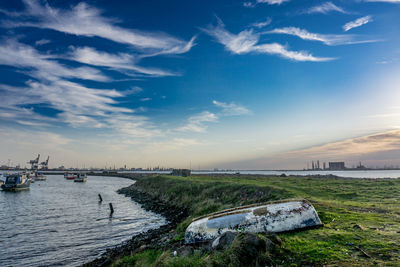 Scenic view of sea against sky