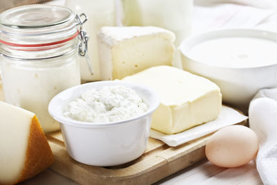 Close-up of food on table