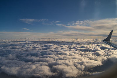 Aerial view of cloudscape