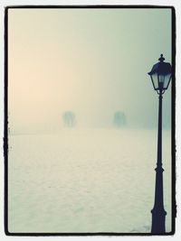 View of street light against sky