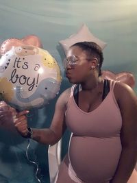 Young woman looking away