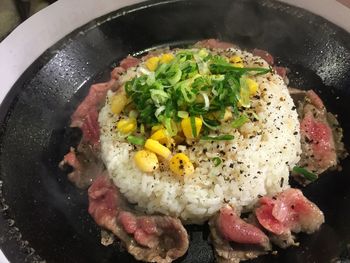 Close-up of served food