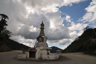 Low angle view of building against sky