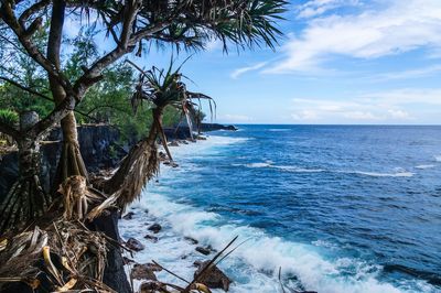 Scenic view of sea against sky