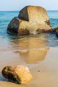 Rocks on beach